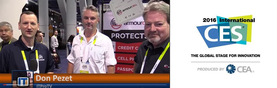 Armourcard featured on iTProTV at CES 2016