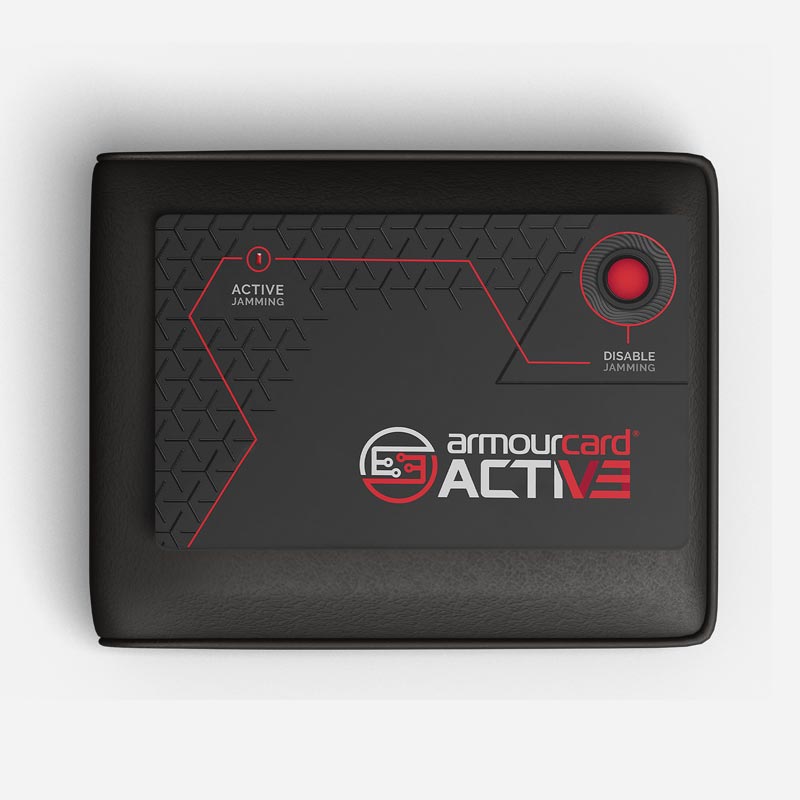 RFID wallet with ArmourcardACTIVE Blocking card